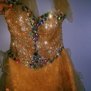 strapless homecoming/prom dress